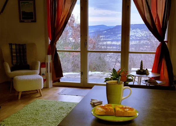 Panoráma reggeli közben